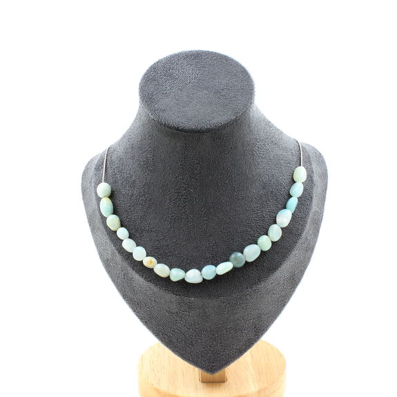 Amazonite from Brazil 20 beads necklace.