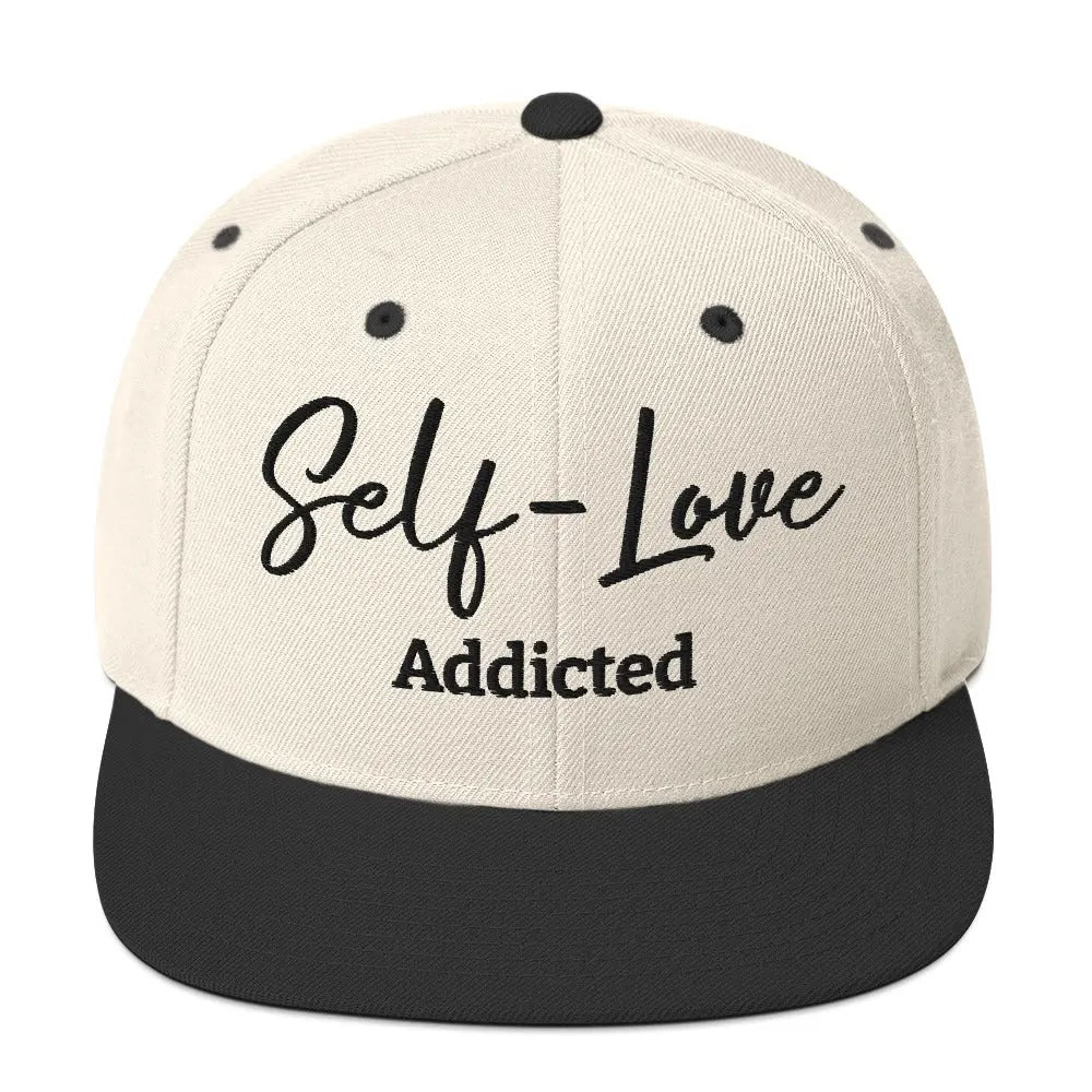 Self Love Addicted Snapback Hat with Embroidery