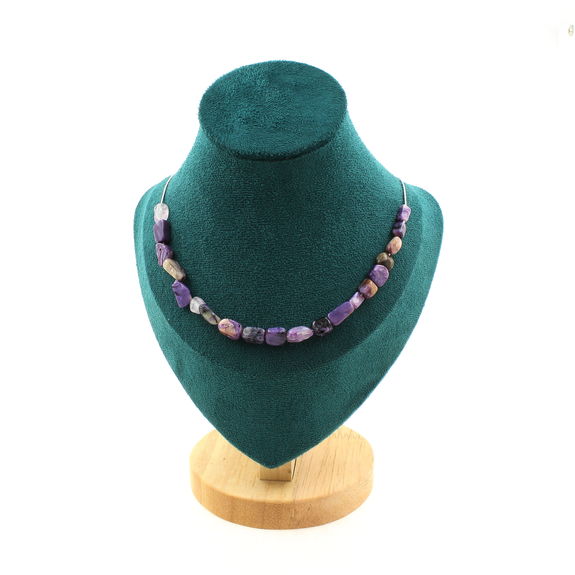 Charoite from Russia 20 beads necklace.