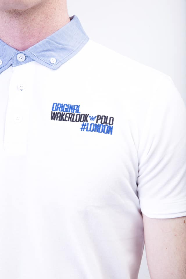 Wakerlook Polo shirt with denim collar