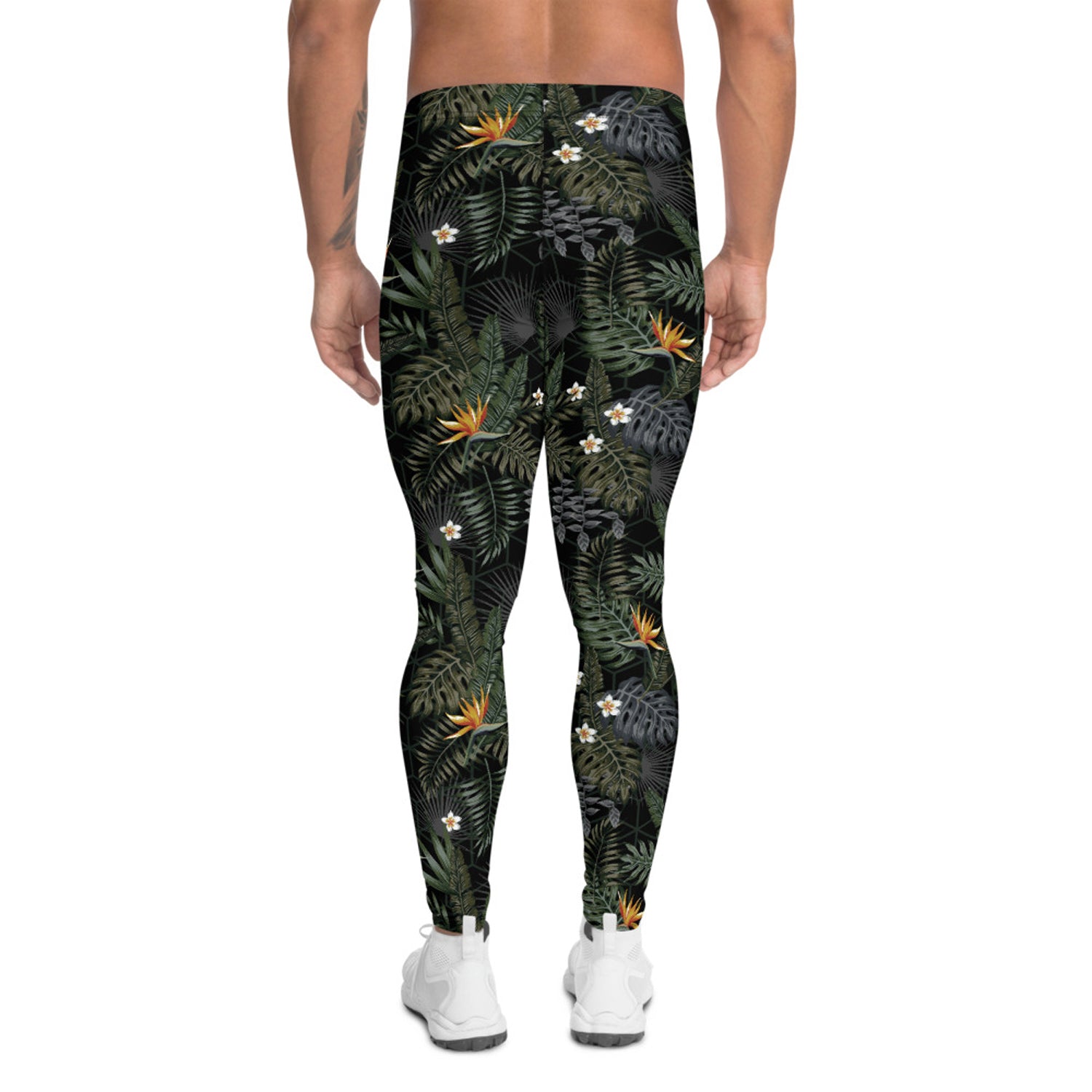 Bird of Paradise Mens Black Leggings