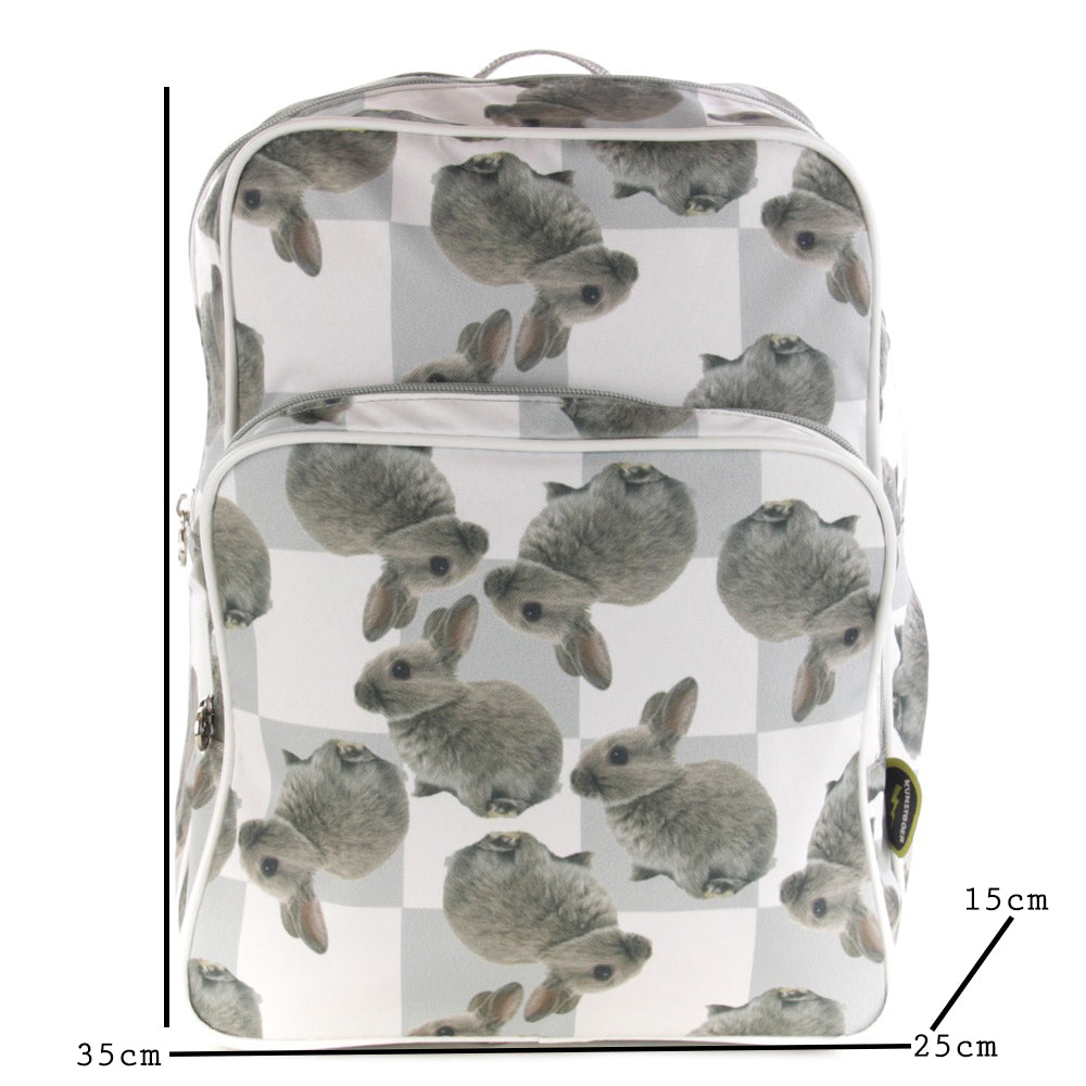 Backpack Grey Bunnies