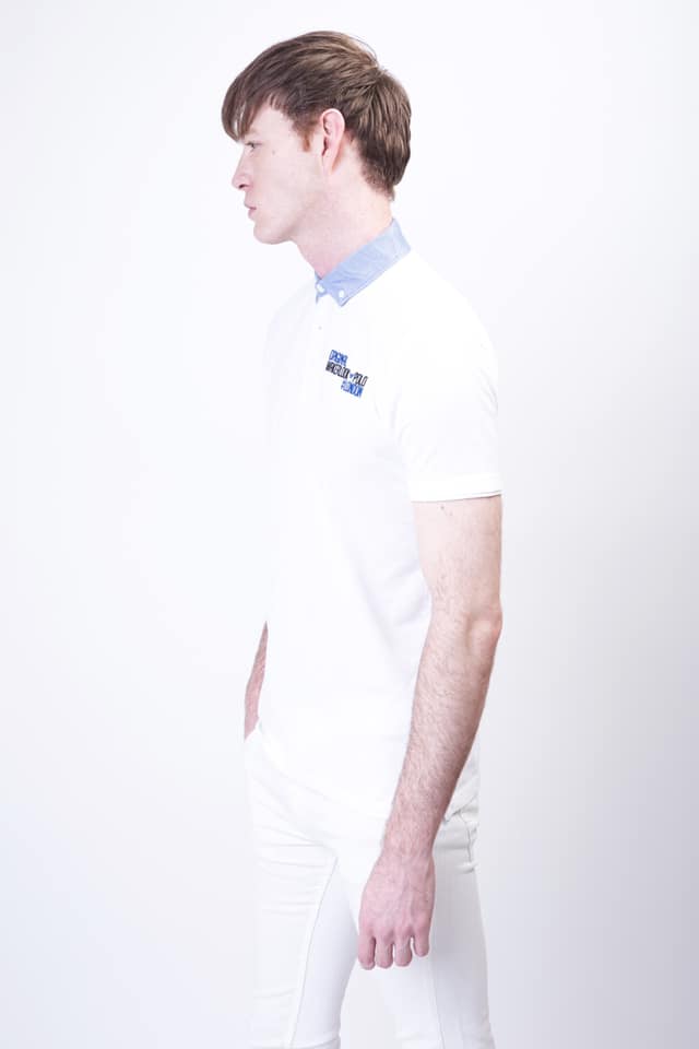 Wakerlook Polo shirt with denim collar