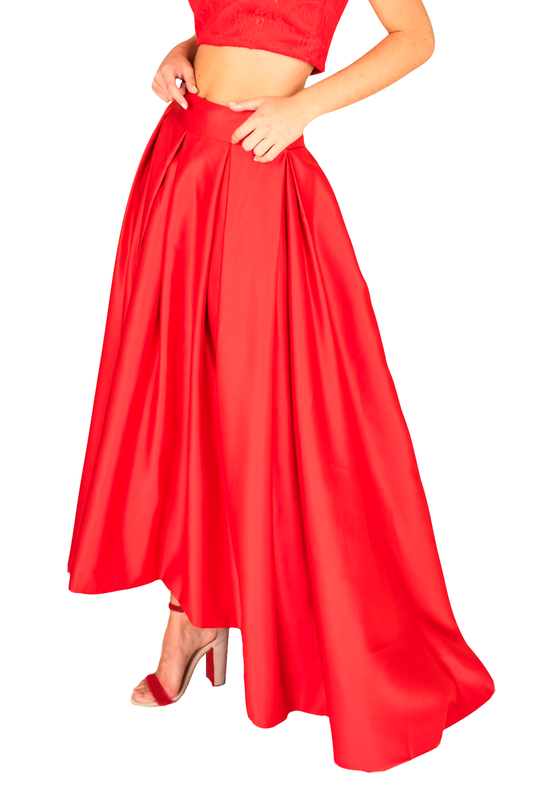 Formal Train Skirt &amp; Lace Top Combo