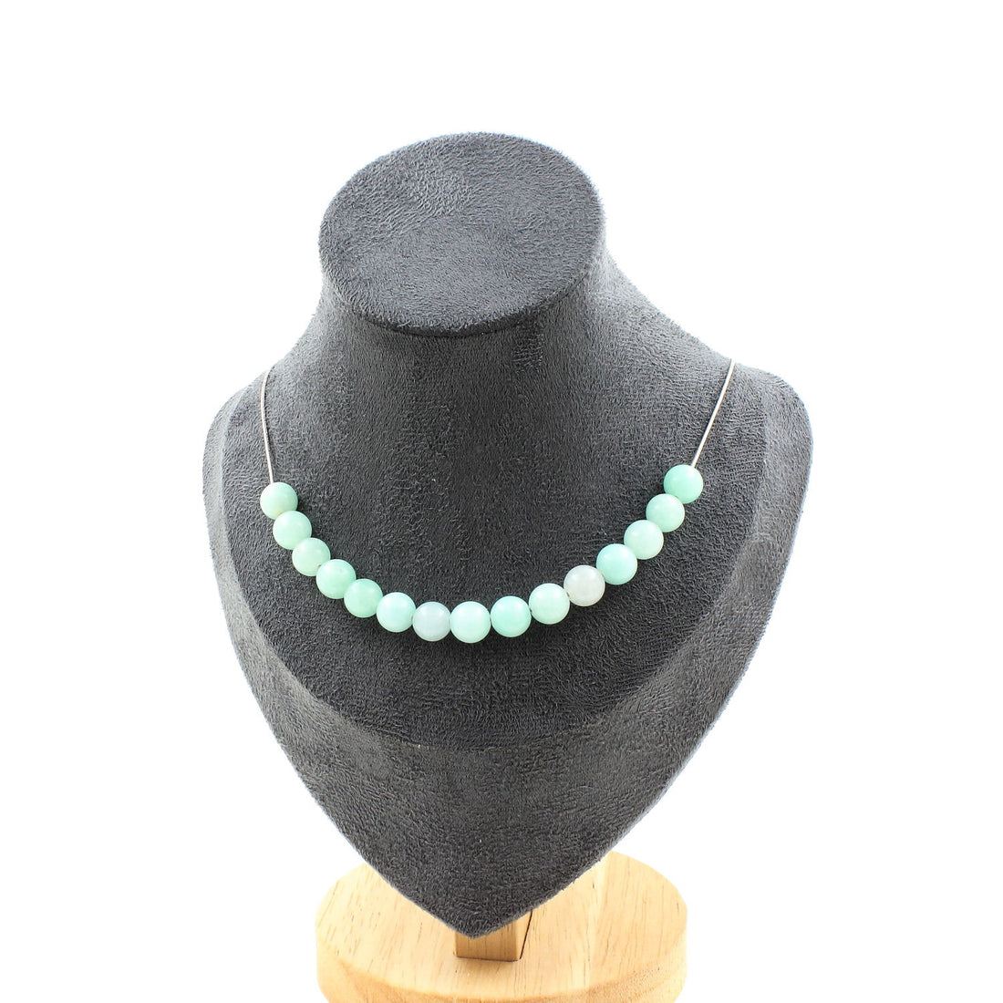 Amazonite 15 beads 8 mm necklace.