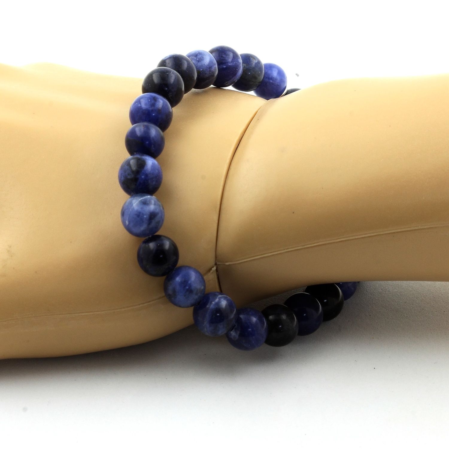 Sodalite Bracelet 8 mm Beads.