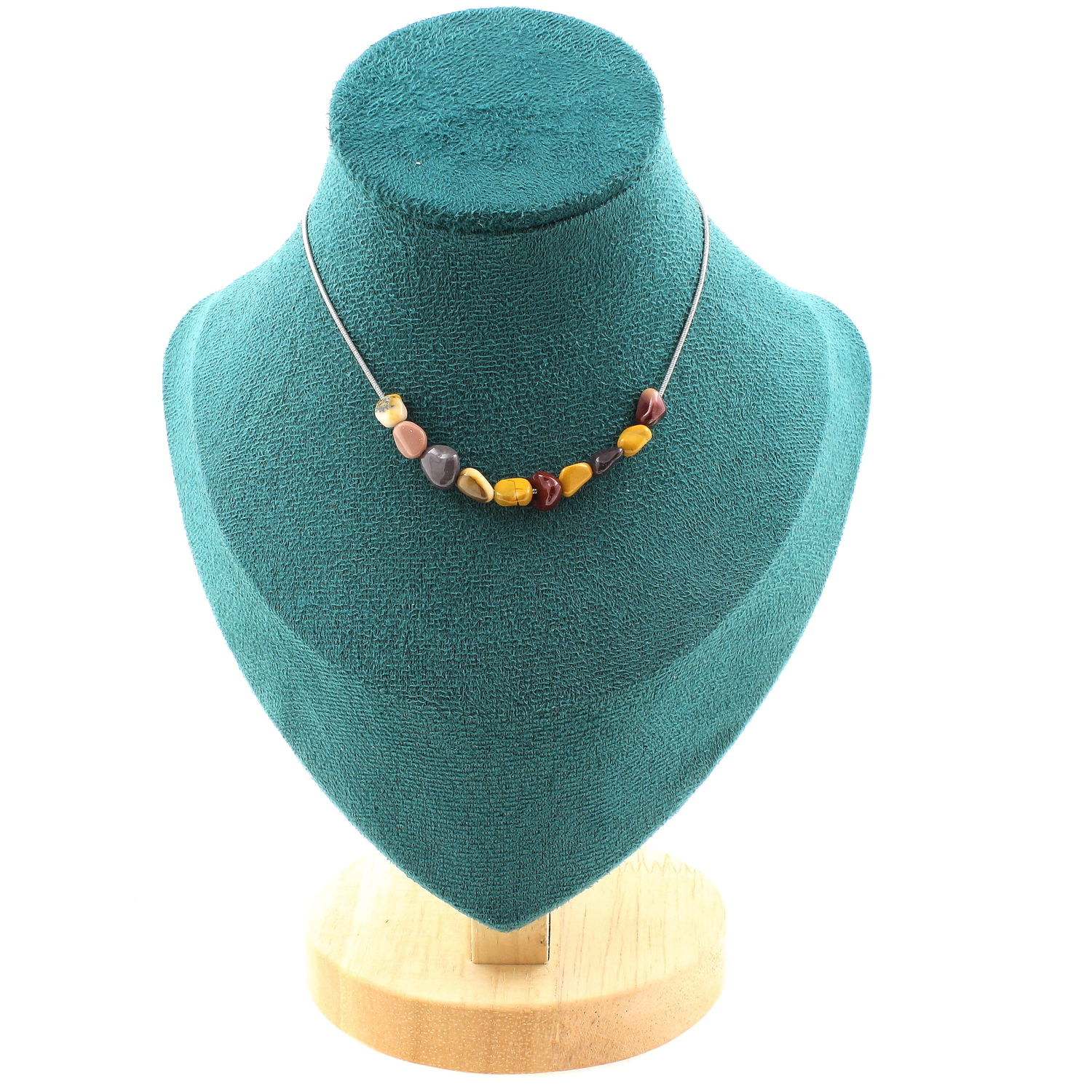 Mookaite from Australia 8 mm 10 beads necklace