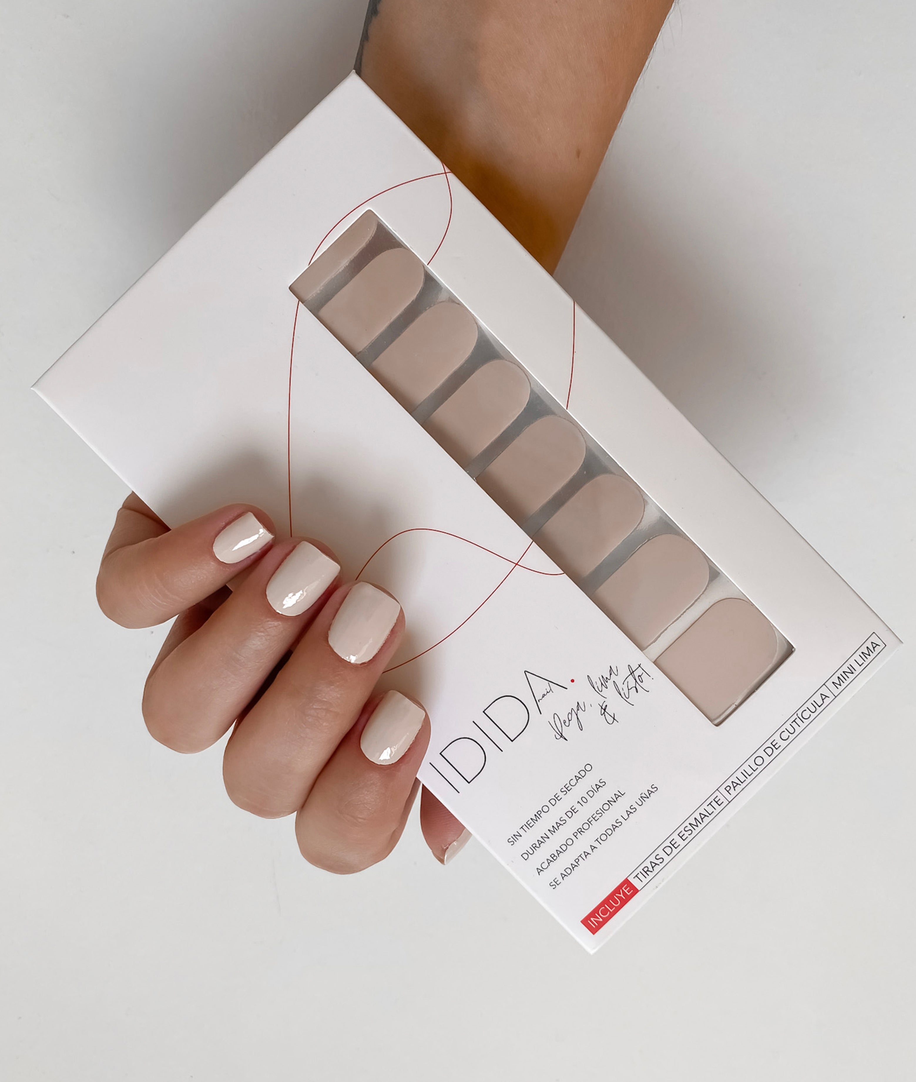 Nail wraps Nail stickers, Almost nude Nail polish strips