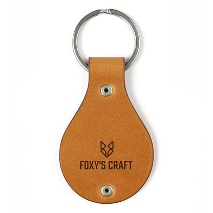 Leather keychain with engraving – Girls on fire