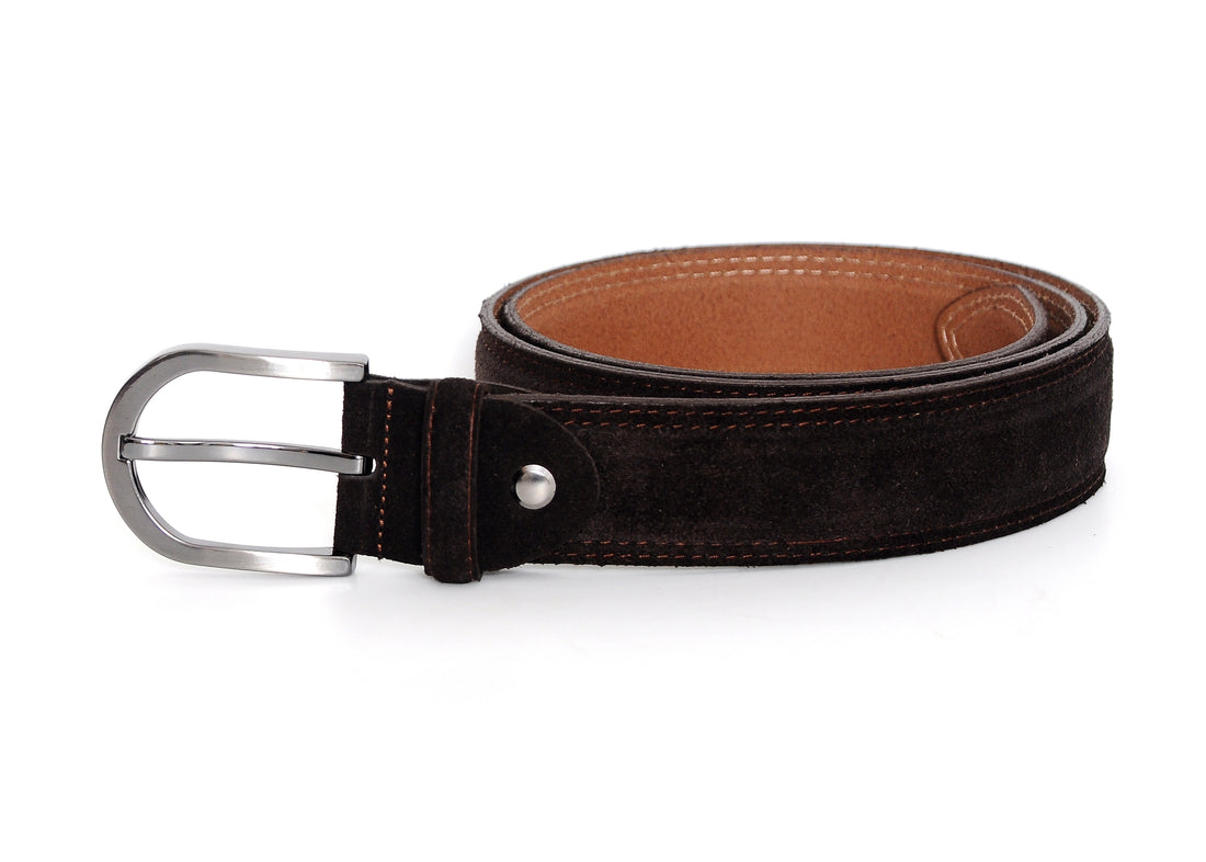 Sagrada Dark Brown Suede Belt