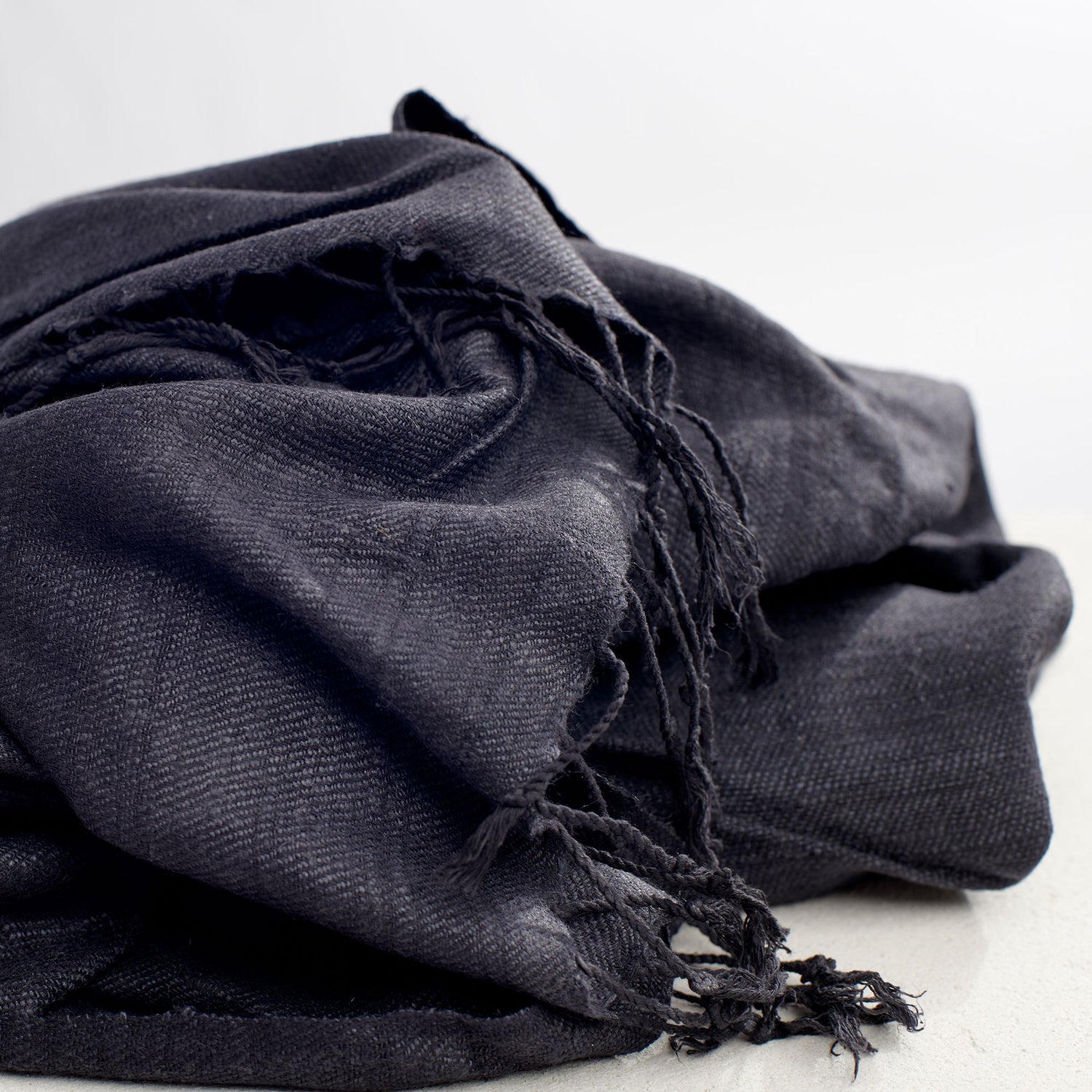 Timeless Silk - Dark Grey Eri Silk Stole