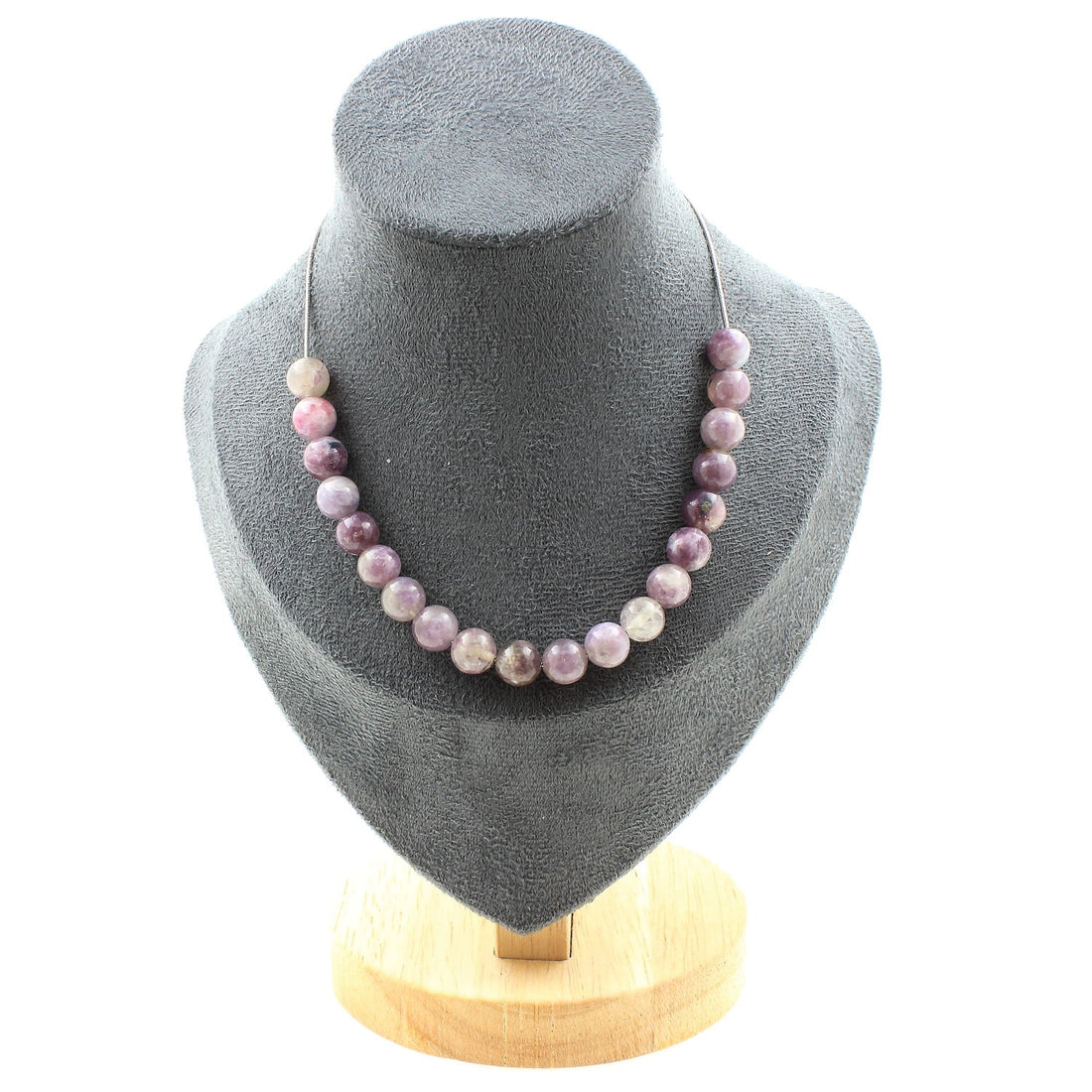 Purple Mica from Tanzania 8 mm 20 beads necklace