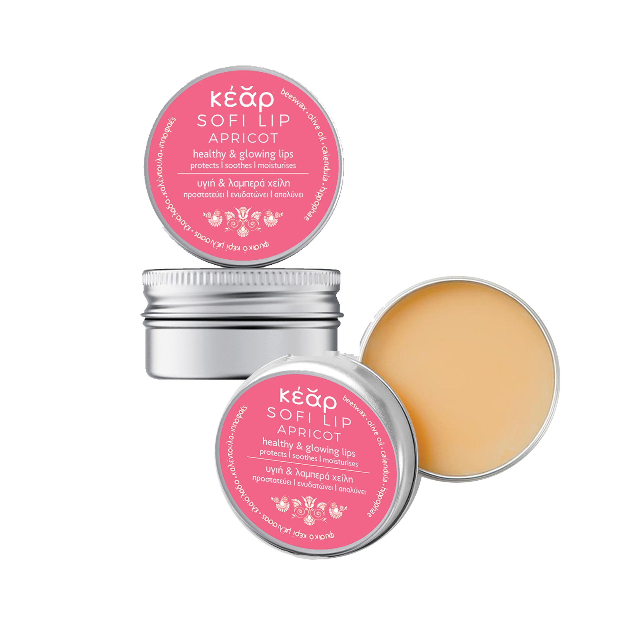 Kear SofiLip Apricot Lip Balm Duo (2 Pack)