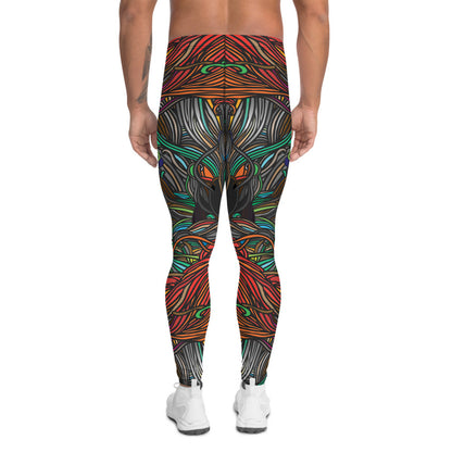 Abstract Swirls Leggings for Men