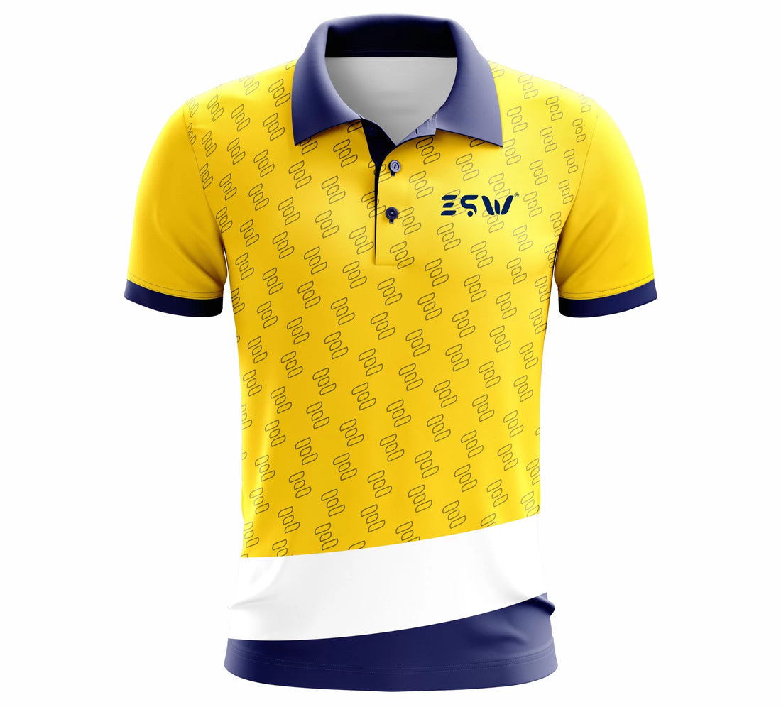 T-Shirt for Sports Men Polyester Sublimation Color - yellow