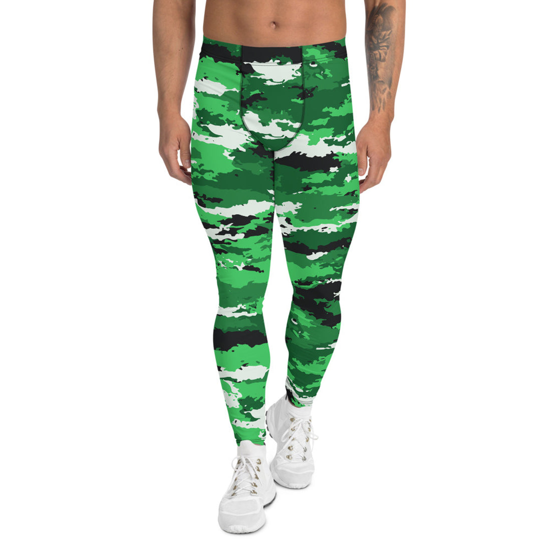 Green Camo Leggings for Men