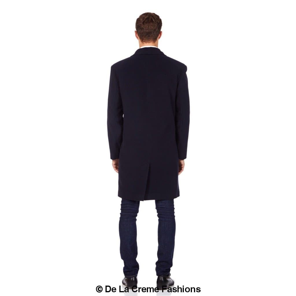 De La Creme MAN - Wool &amp; Cashmere Blend Formal Security Overcoat