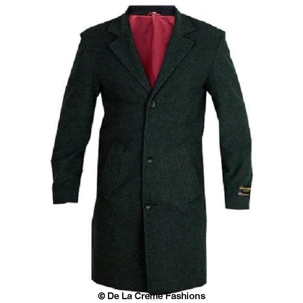 De La Creme MAN - Wool &amp; Cashmere Blend Formal Security Overcoat