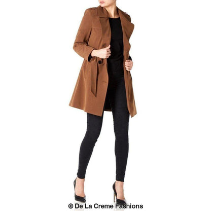 Spring/Summer Military Double Breasted Trench Coat (9049-SP)