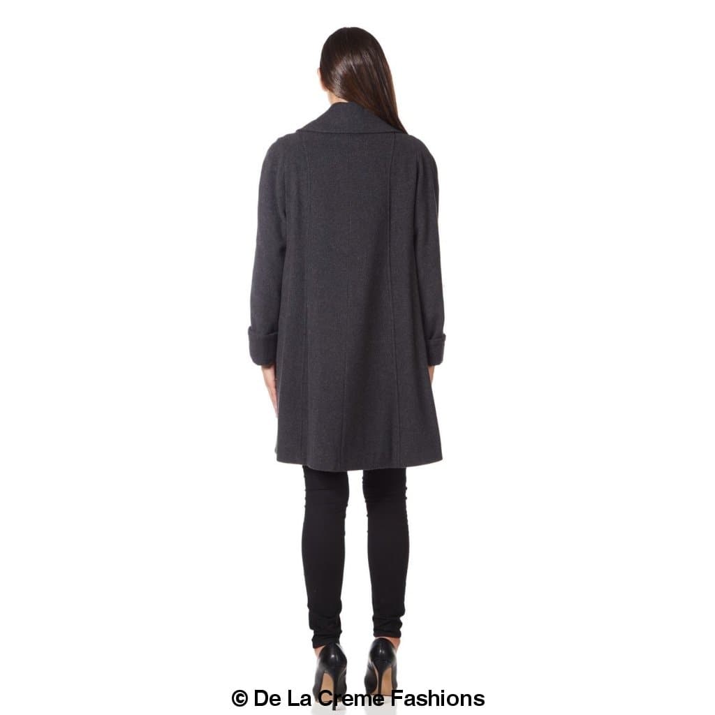 [PRE-ORDER] Wool and Cashmere Blend Swing Coat (1711)