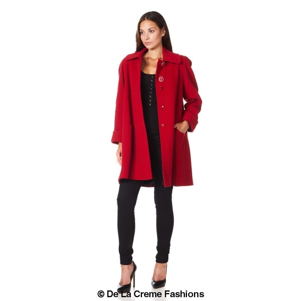 [PRE-ORDER] Wool and Cashmere Blend Swing Coat (1711)