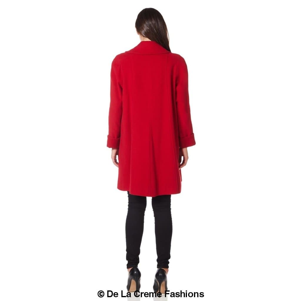 [PRE-ORDER] Wool and Cashmere Blend Swing Coat (1711)