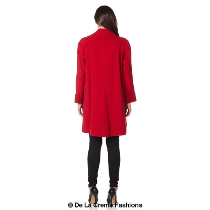 [PRE-ORDER] Wool and Cashmere Blend Swing Coat (1711)