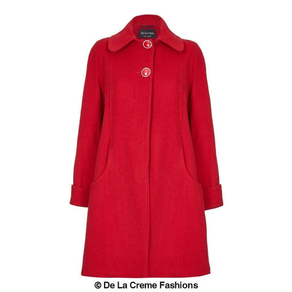 [PRE-ORDER] Wool and Cashmere Blend Swing Coat (1711)