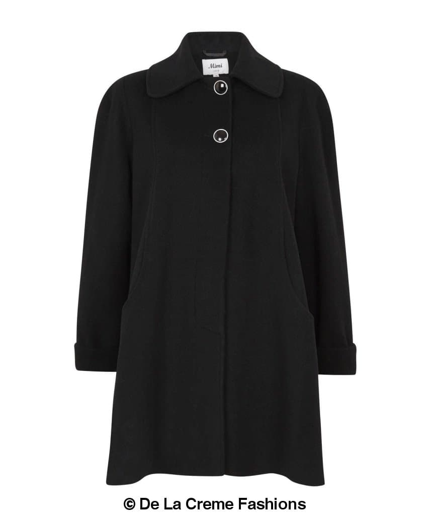 [PRE-ORDER] Wool and Cashmere Blend Swing Coat (1711)