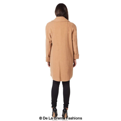 [PRE-ORDER] Wool and Cashmere Blend Swing Coat (1711)