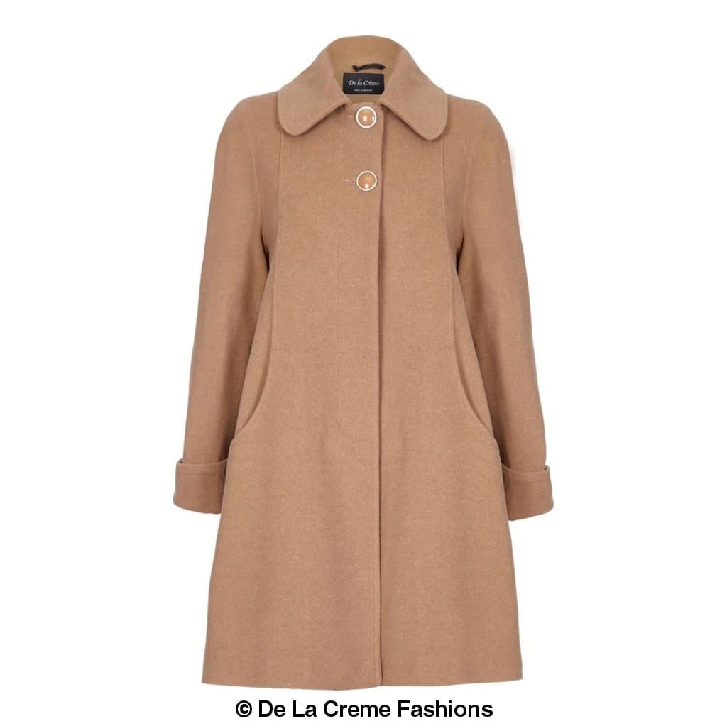 [PRE-ORDER] Wool and Cashmere Blend Swing Coat (1711)