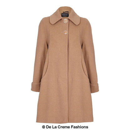 [PRE-ORDER] Wool and Cashmere Blend Swing Coat (1711)