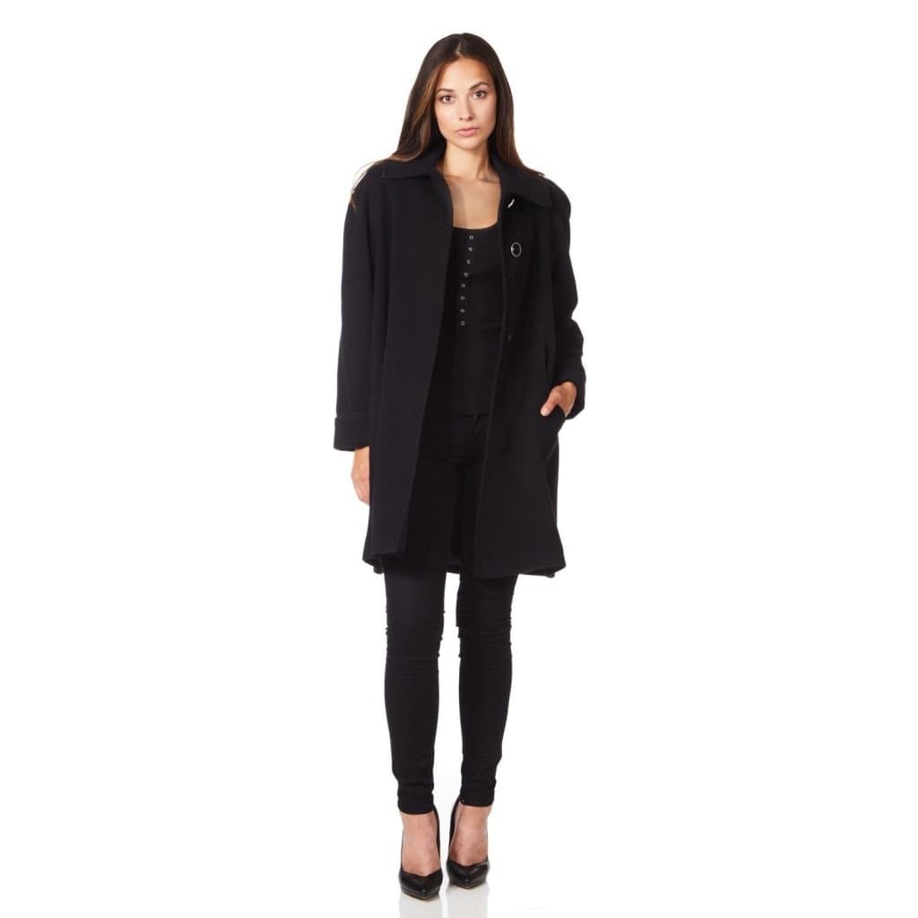 [PRE-ORDER] Wool and Cashmere Blend Swing Coat (1711)