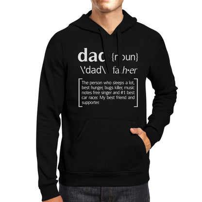 Dad Noun Black Unisex Hoodie Funny Saying Graphic