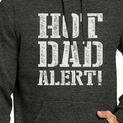 Hot Dad Alert Unisex Dark Gray Pullover Hoodie