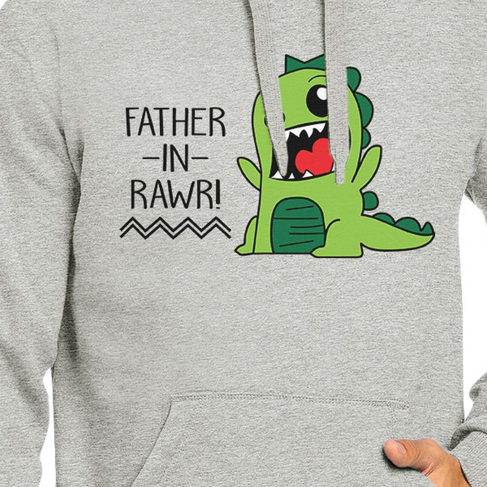 Father-In-Rawr Unisex Grey Hoodie Funny Fathers