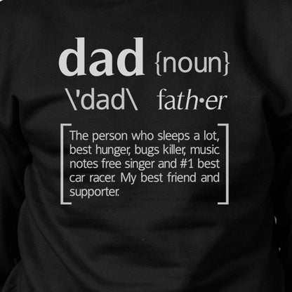 Dad Noun Black Pullover Sweatshirt Funny Birthday