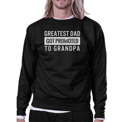 Promoted To Grandpa Sweatshirt Baby Announcement