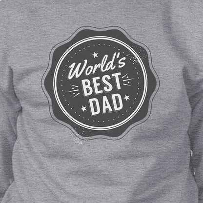 Worlds Best Dad Unisex Grey Funny Design