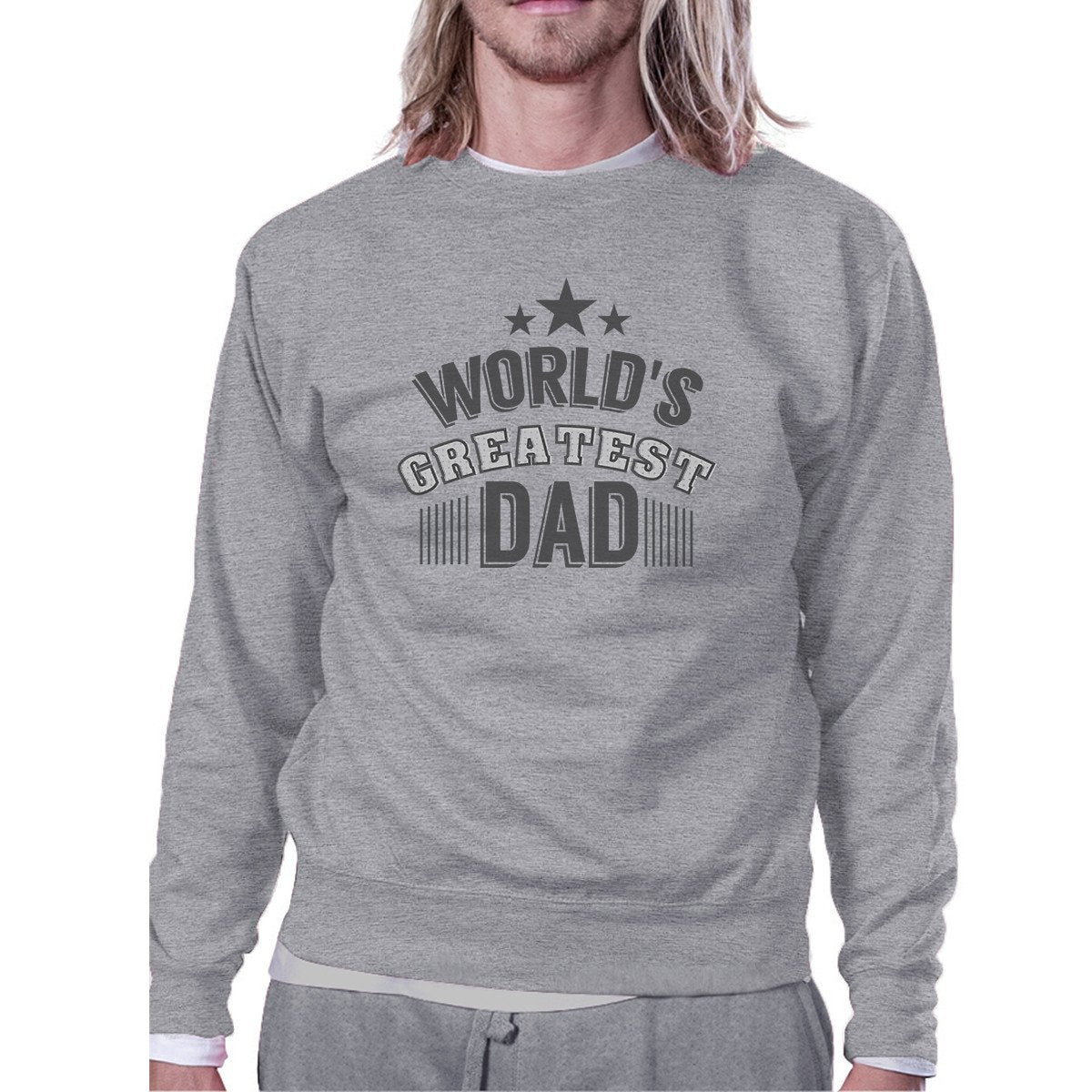 Worlds Greatest Dad Mens Sweatshirt Fathers Day