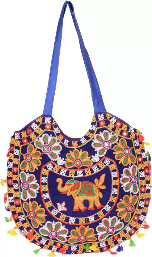 Women Multicolor Shoulder Bag Size 15X15 INCH Color MULTICOLOR