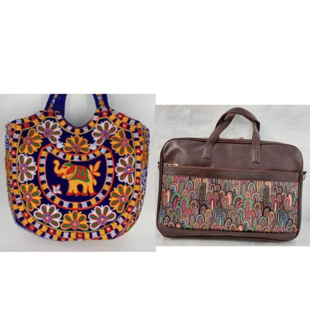 Handmade Rajasthani Hold-hand Bag  &amp; Men &amp; Women Messenger Bag Laptop