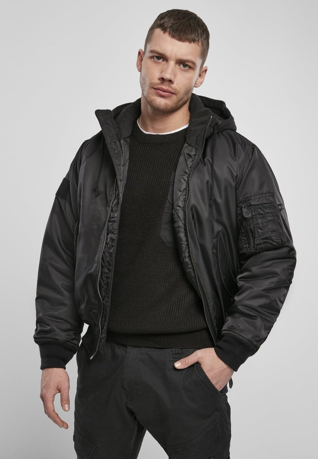 Hooded MA1 Bomber Jacket