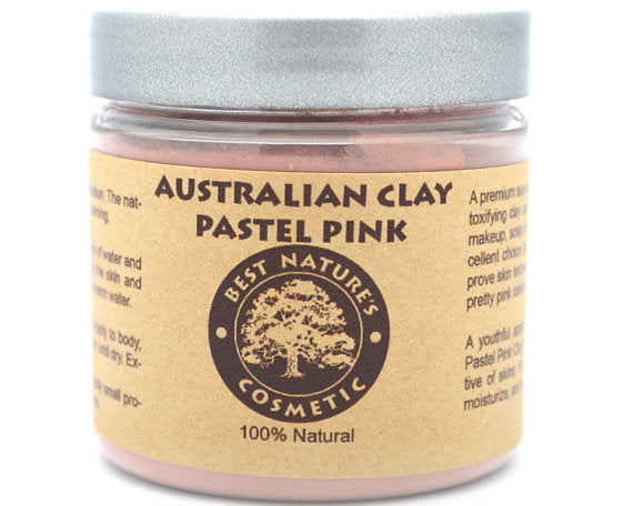 Australian Pastel Pink Clay for stressed, mature