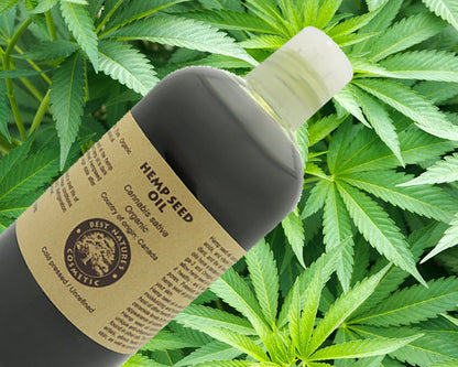 100% Pure Hemp Seed Oil (organic, cold pressed,