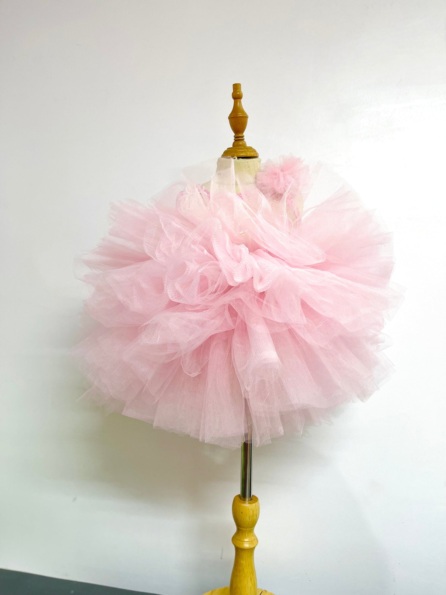 Pink First Birthday Baby Girl’ Dress