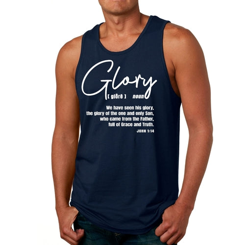 Mens Fitness Tank Top Graphic T-shirt Glory - Christian Inspiration