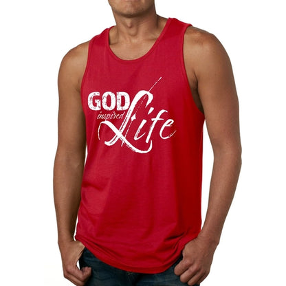 Mens Fitness Tank Top Graphic T-shirt God Inspired Life