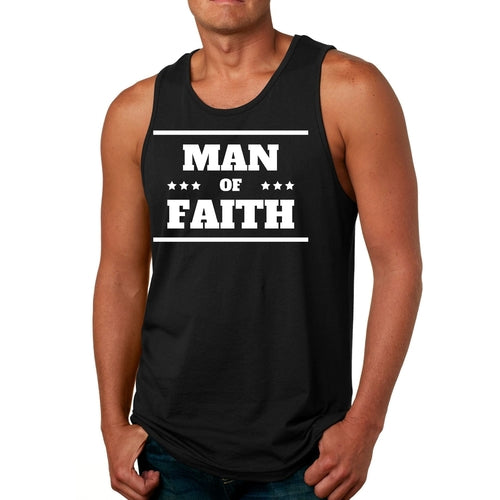 Mens Fitness Tank Top Graphic T-shirt Man of Faith