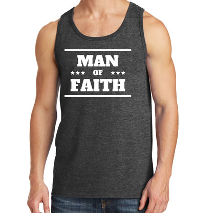 Mens Fitness Tank Top Graphic T-shirt Man of Faith